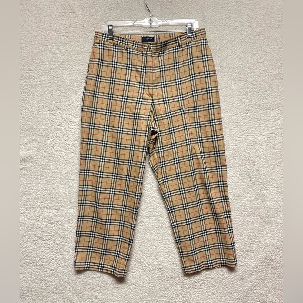 Burberry Beige Vintage Check Cropped Pants